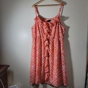 Lane Bryant Sun Dress Ruffle Down the Front